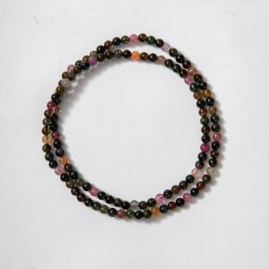 Iridescent Tourmaline Double Wrap Bracelet
